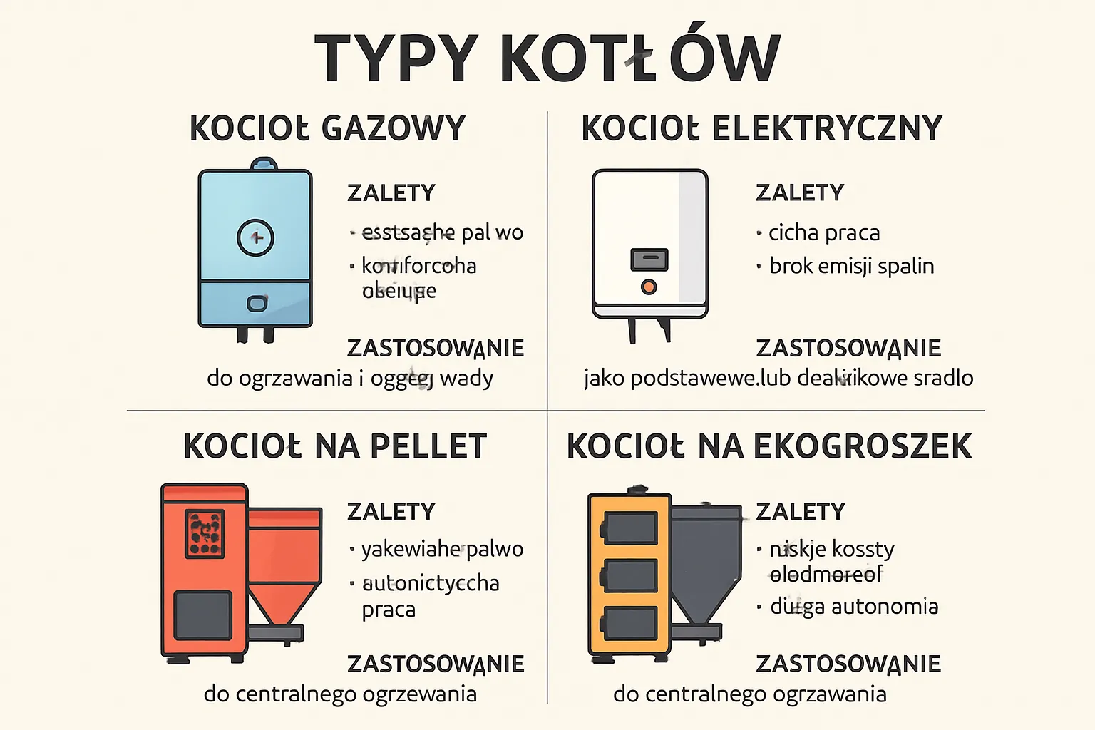 Typy kotłów do ogrzewania domu