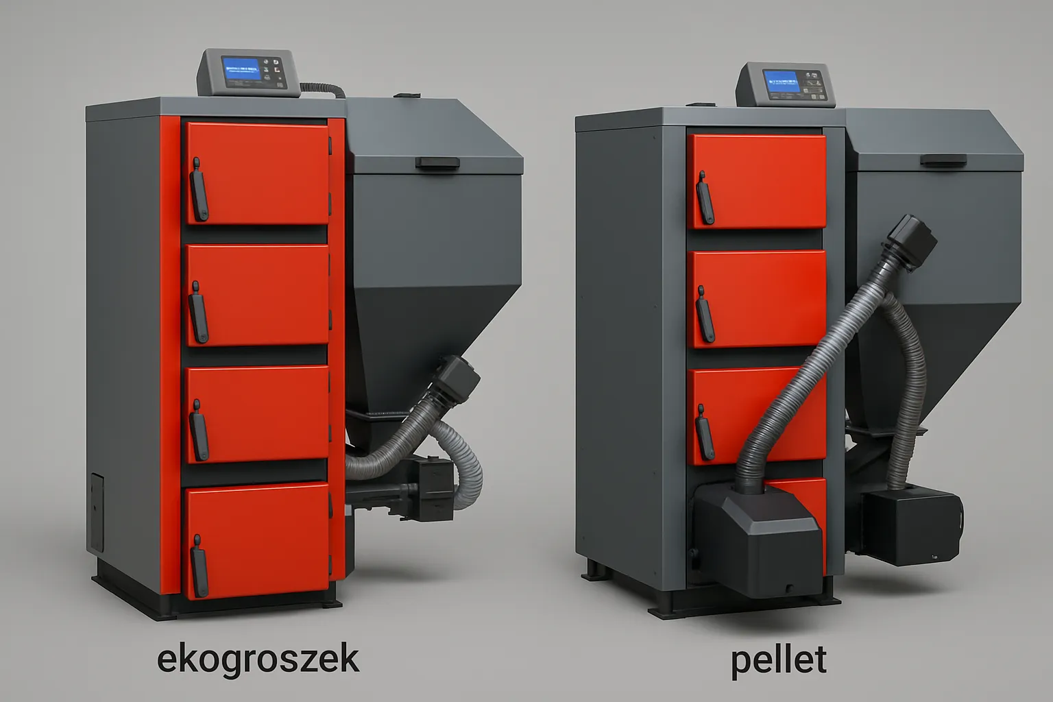 Kotły na ekogroszek i pellet z systemami automatyki