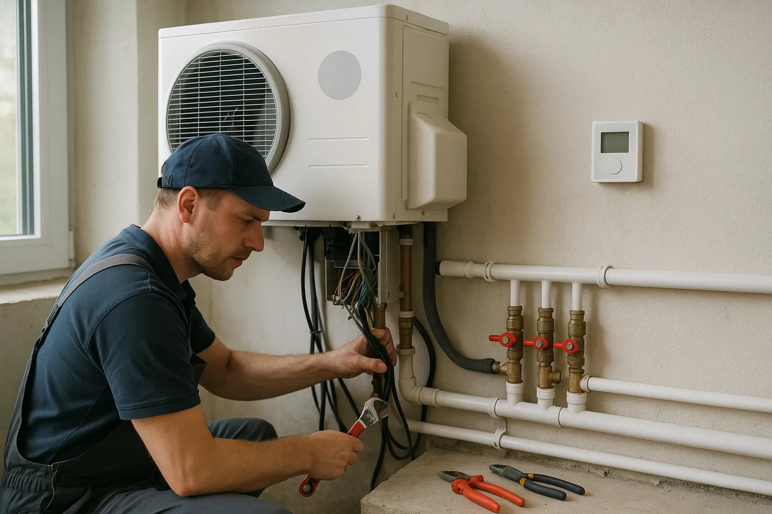 connecting the heat pump to the heating system — Pompa ciepła i sterowanie temperaturą strefową — praktyczny przewodnik